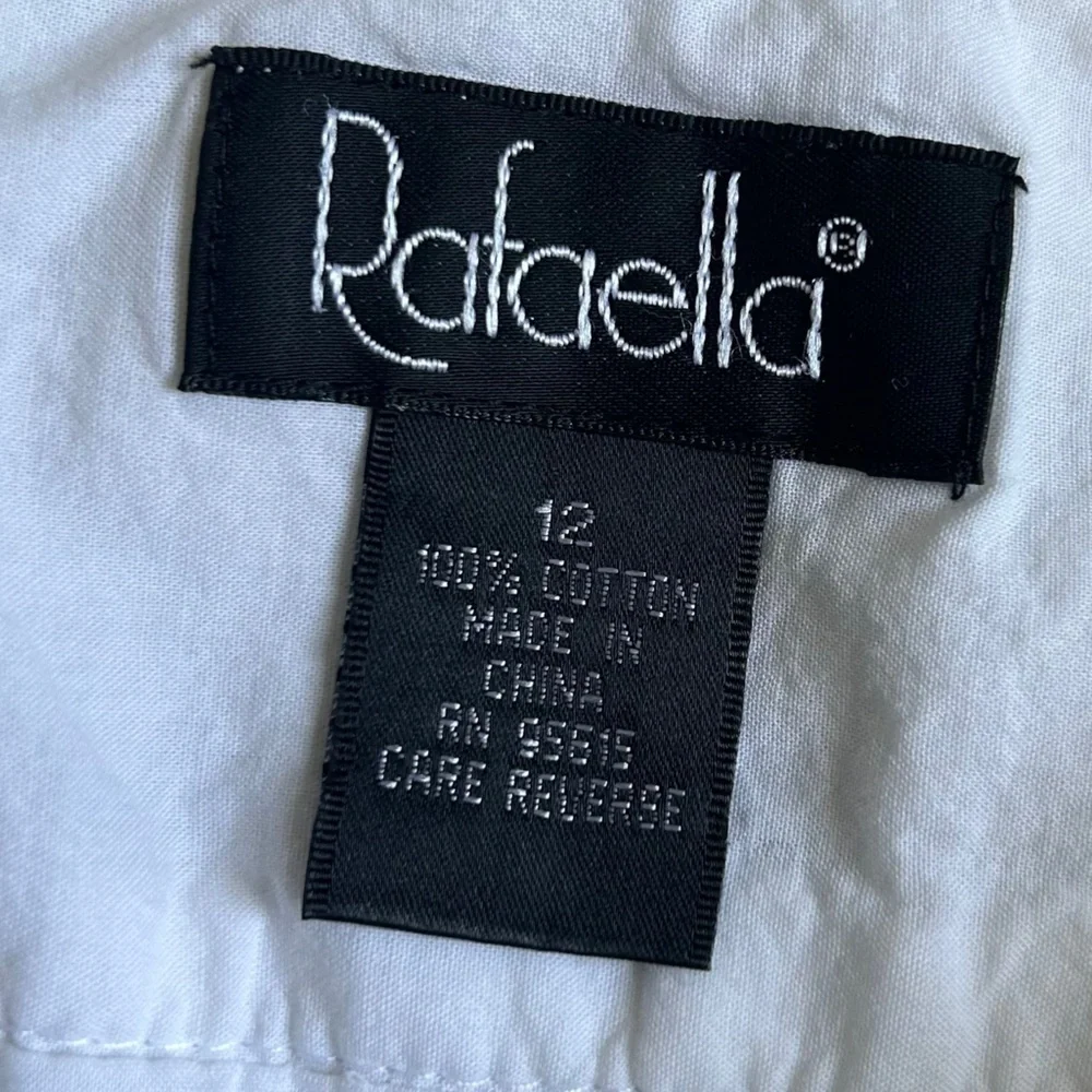 Rafaella White Textured A-Line Skirt Bridal Bachelorette Party Neutral Summer